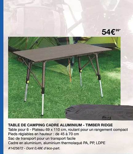 table-de-camping-cadre-aluminium---timber-ridge99569