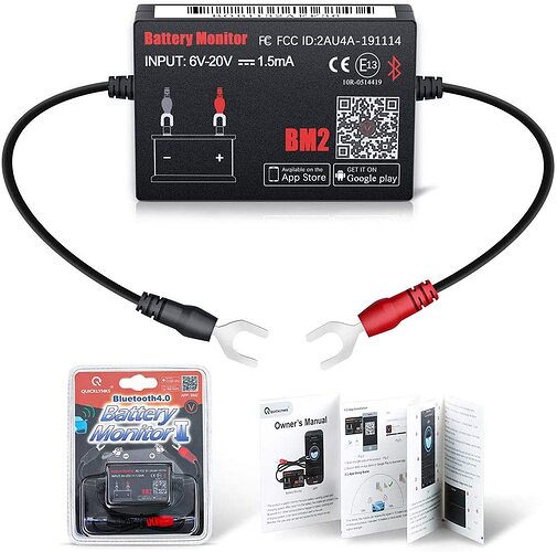 Ipx7 Moniteur de batterie étanche 7-100V Testeur de capacité de batterie  Mètre avec Buzzer Température d'alarme