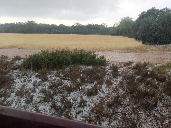 5ème bivouac sous un orage de grèle