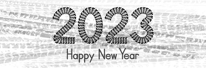 new-year-card-tire-wheel-marks-cars-vector-illustration-260599525