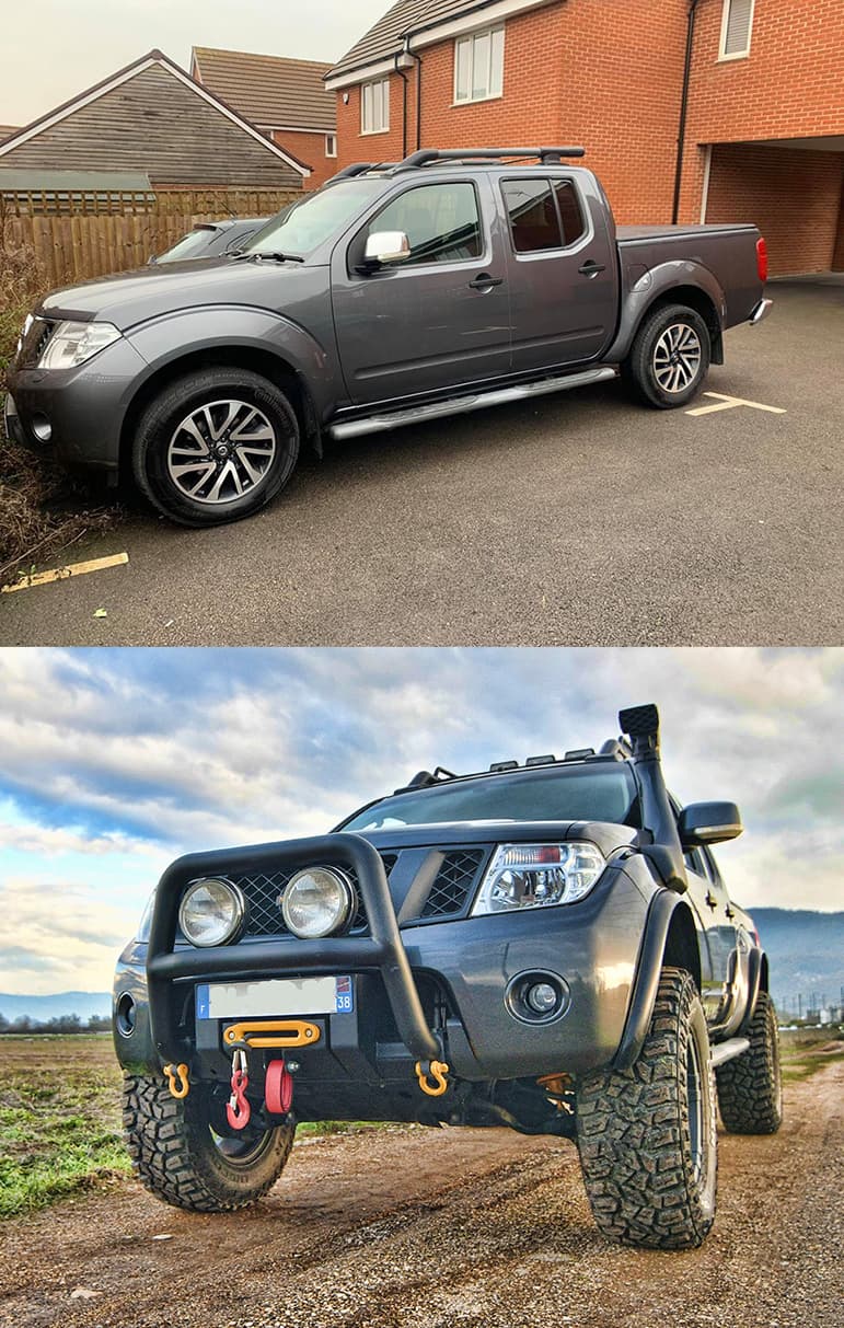 Nissan Navara 2010 - tailles de pneus/roues, PCD, déports et  caractéristiques de jantes